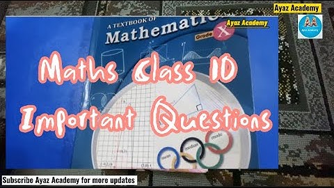 10th Class Maths Important Questions 2023 | Class 10 Maths Guess Paper 2023