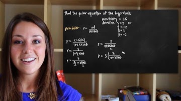 Polar equation of the hyperbola (conic section) (KristaKingMath)