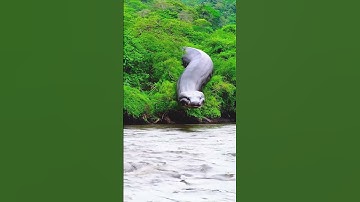 This giant snake is the owner of the jungle #snake #anaconda #snakevideo #amazonia