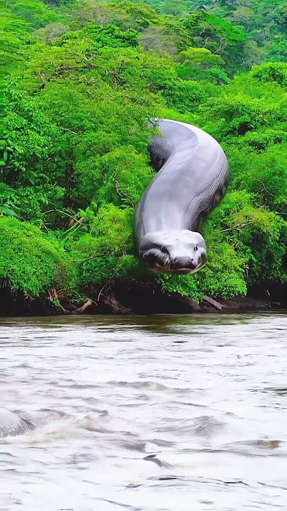 This giant snake is the owner of the jungle #snake #anaconda #snakevideo #amazonia