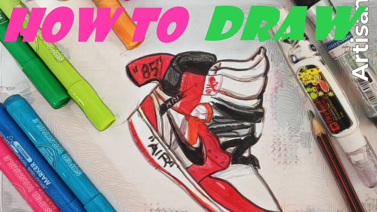 How to Draw(Jordan 1 Offwhite) YouTube
