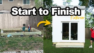 How to build a backyard office (Exterior Walkthrough)