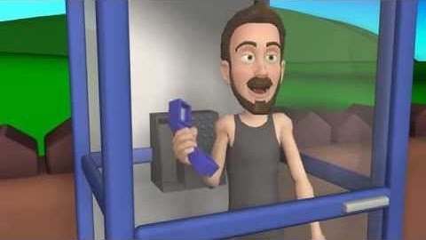 Phone Booth Man - blocking poses By Greg Gordon