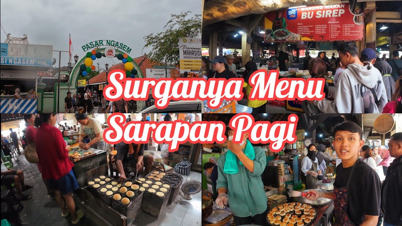 Pasar Ngasem Yogyakarta Pusat Kuliner Sarapan Pagi | Vlog Jogja Nataru Ep.12
