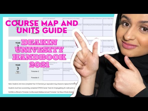 University Course Map and Units Guide | Deakin University Handbook 2021