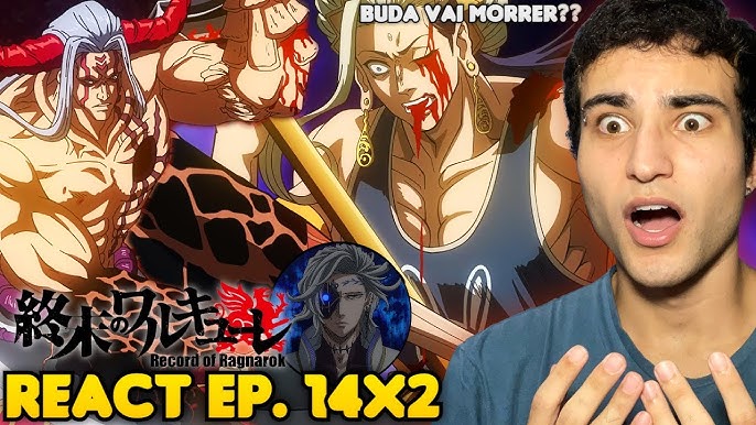 BUDDHA VAI LUTAR PELA HUMANIDADE! React Record of Ragnarok EP. 10 Temp. 2 ( Shuumatsu no Valkyrie) 