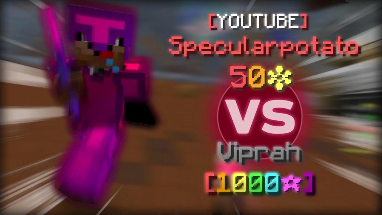 1v1s with Specularpotato (skywars 50 star vs bedwars 1000 star