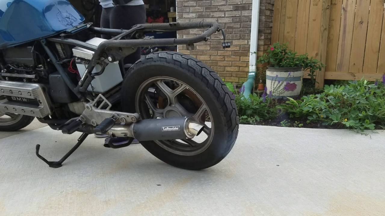 Luftmeister Exhaust 1985 BMW K100 - YouTube
