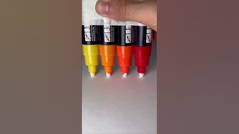 Let’s Activate 4 Warm Color Markers! 🔥✨😌 #asmr #art #artsupplies