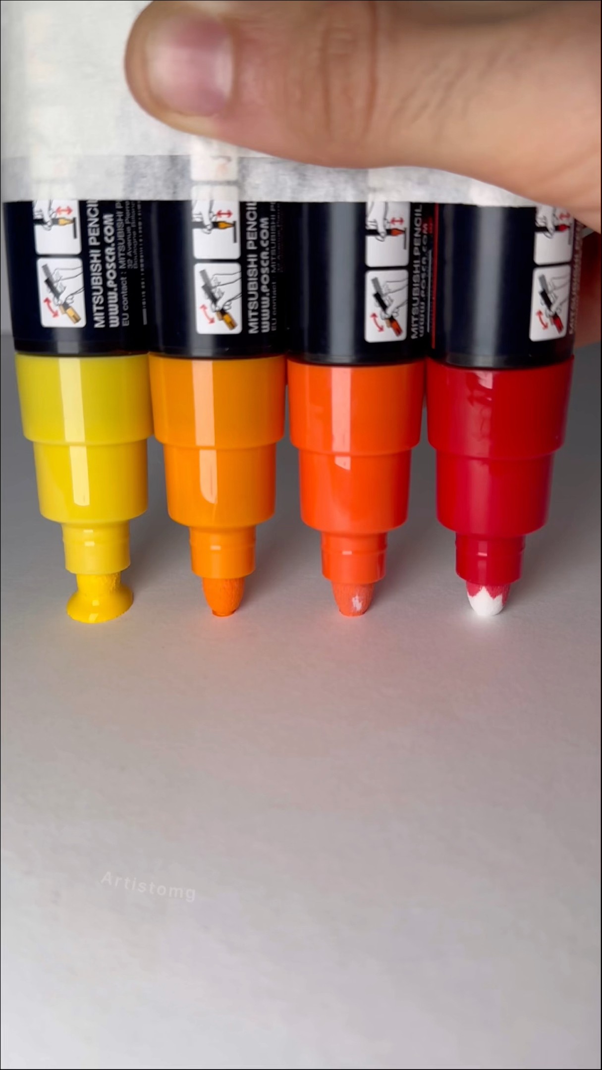 Let’s Activate 4 Warm Color Markers! ?✨? #asmr #art #artsupplies