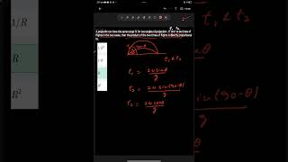 A projectile can have the same range 'R' for two angles of projection . If and to be times