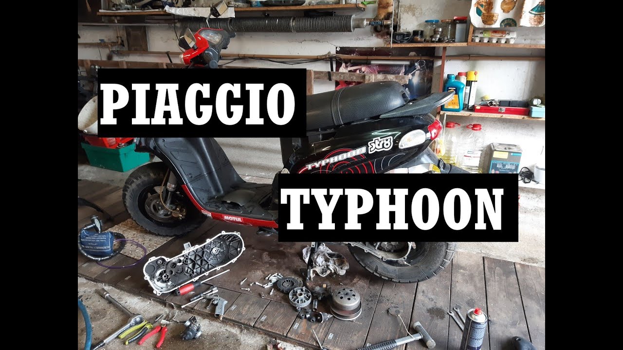 Gilera Typhoon 50ccm scooter CVT and carburetor maintenance / karburátor tisztítás és szíj csere
