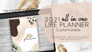 Best 2021 Digital Planner | Life all in one customizable digital planner screenshot 3