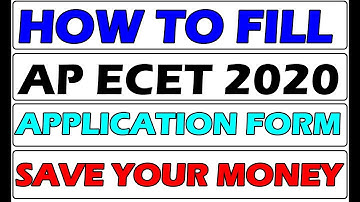 how to fill AP ECET 2020 application form?|| save your money ||  application 2020 || bsd telugu tech