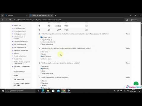 NPTEL Python for Data Science Week3 Assignment 3 Solution July 2024