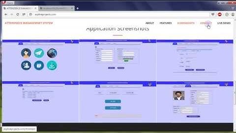 Attendence Management System Project ASP.NET
