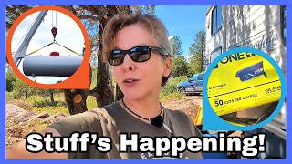 Upgrades! Propane, Ryobi tool haul and getting organized off-grid solo
