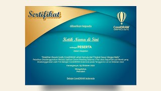 3 MENIT JAGO DESAIN SERTIFIKAT | BELAJAR COREL DRAW 3 MENIT JAGO DESAIN SERTIFIKAT | BELAJAR COREL DRAW
