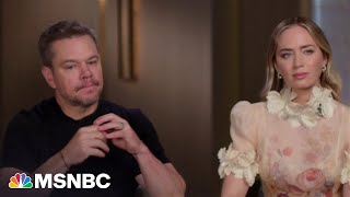 Matt Damon and Emily Blunt on the making of 'Oppenheimer'