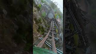 Wildfire Front Row Rain POV Kolmarden #wildfire #kolmarden #rollercoaster #rmc #shorts