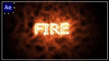 Vuurtekstanimatie in After Effects