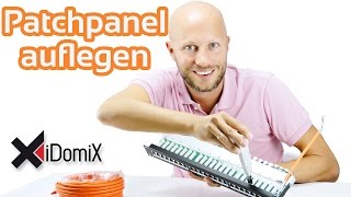Patchpanel / Patchfeld auflegen | iDomiX