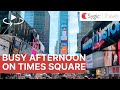 360 video: A busy afternoon on Times Square, NYC