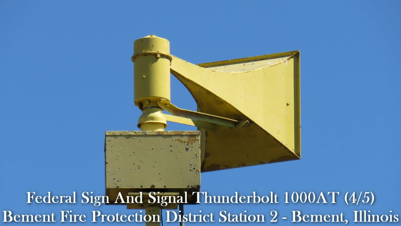 4/5 Port FS&S Thunderbolt 1000T Siren Test | Full Alert | Bement, IL | 6/2/20