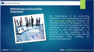 Accounting Assignment Help @Myassignmentservices.com