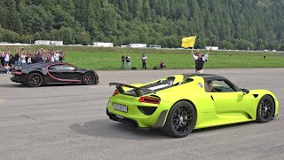 Porsche 918 Spyder vs Bugatti Chiron