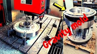 How to make big gravity form (cnc milling+turning)