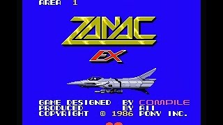 Zanac EX (MSX 2) - Compile 1986 - Gameplay All Stages Completed
