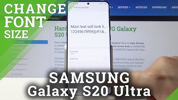 How to Change Font Size in SAMSUNG Galaxy S20 Ultra 5G – Set Up Font Text