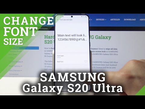 How to Change Font Size in SAMSUNG Galaxy S20 Ultra 5G – Set Up Font Text