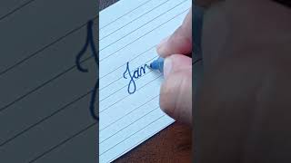James - Beautiful name in Cursive writing | Cursive writing for beginners | #shorts