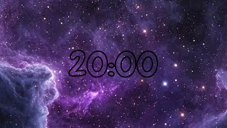 20 Minute Study Timer | Space Aesthetic 🚀 Lofi Music