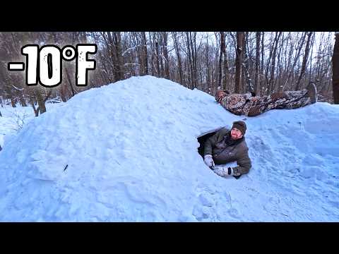 Surviving the Night in a Snow Fort -10°F thumbnail