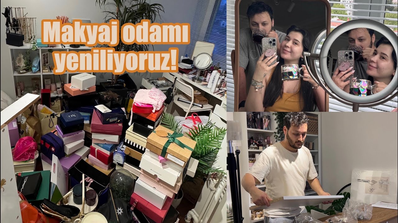MAKYAJ ODAMI YENİLİYORUZ! 🎀 | ikea alışverişi & düzenleme