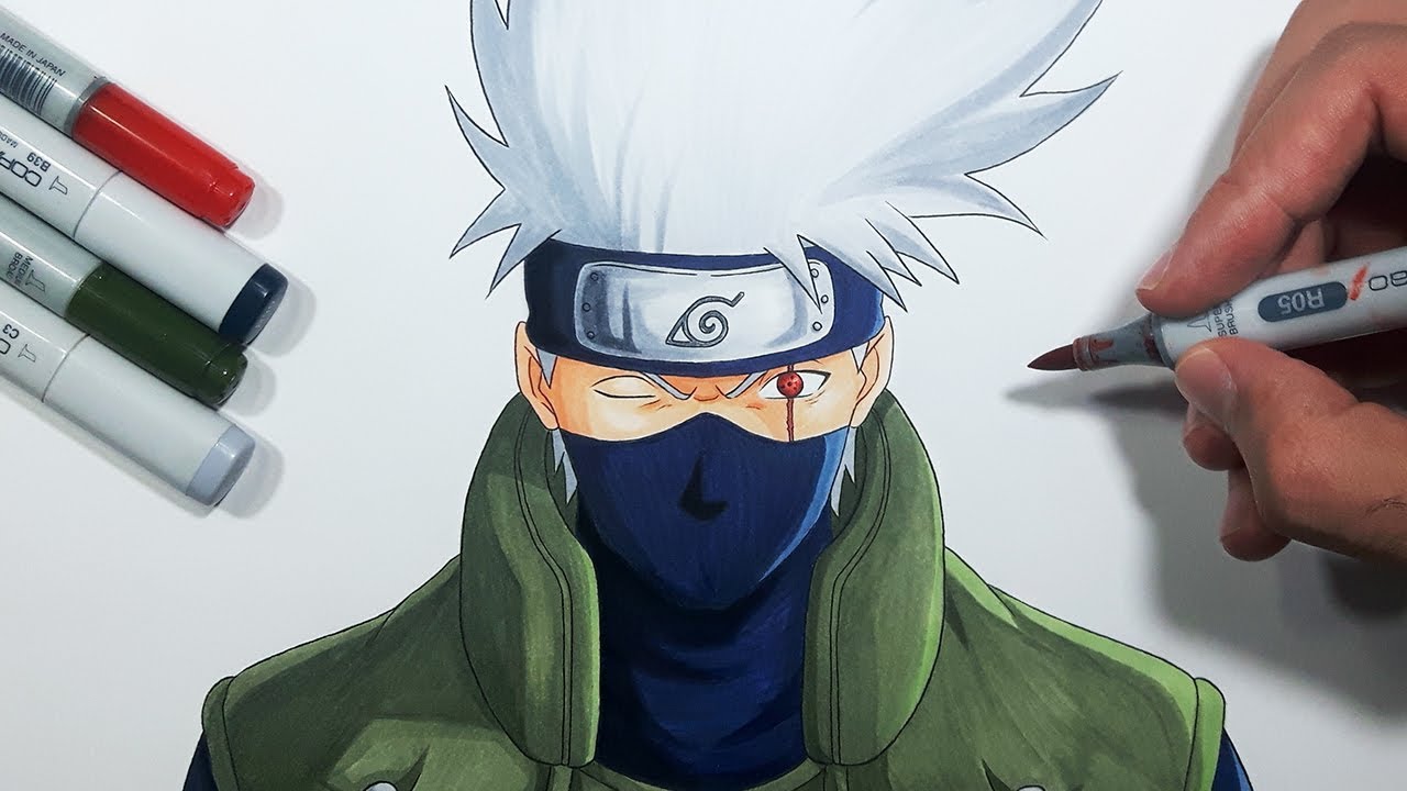 Como Desenhar o kakashi Hatake - Passo a Passo 