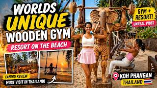 World’s Most Unique Wooden Beach Gym in Koh Phangan, Thailand