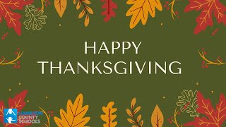 Thanksgiving Message 2022
