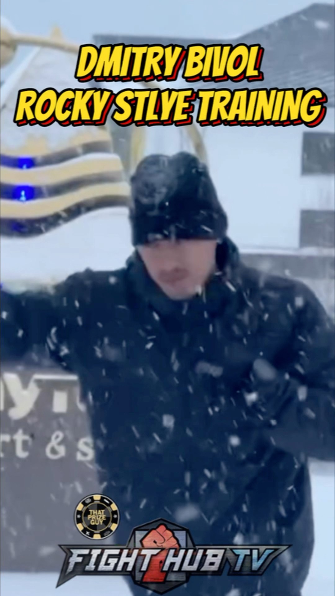Dmitry Bivol ROCKY STYLE training in blizzard ahead of Beterbiev Rematch!