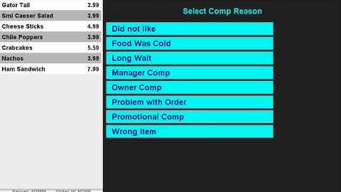 POS Instructional Video 06 - Comp An Item And Order
