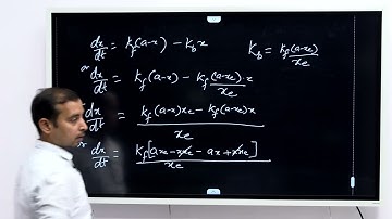 Kinetics of first order reversible reactions.