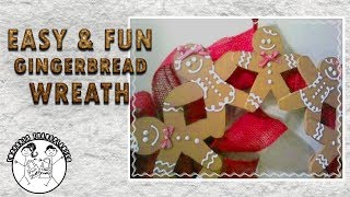 Dollar Tree GINGERBREAD WREATH DIY