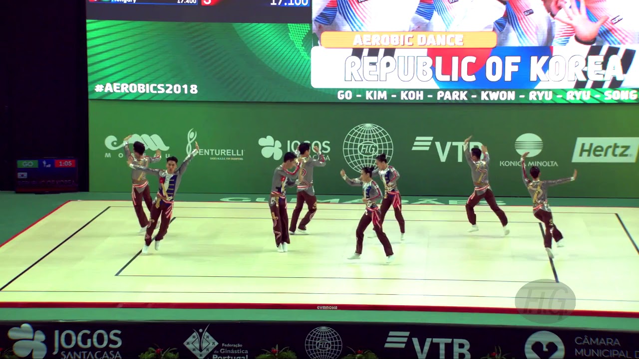 Republic of Korea (KOR) - 2018 Aerobic Worlds, Guimaraes (POR) - Dance Qualifications