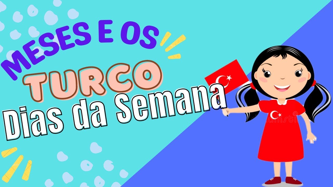 MESES E DIAS DA SEMANA EM TURCO 🇧🇷🇹🇷 #idiomaturco #linguaturca #aula4