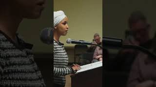 Chaotic Moment Ilhan Omar Sprayed With Unknown Substance At Town Hall