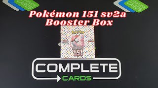 Pokemon 151 sv2a Booster Box opening