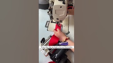 Thay dây đai an toàn Seatbelt màu đỏ cho xe Mercedes #độ_xe #xuhuong #incarvn #mercedes #seatbelt